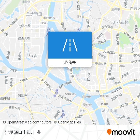 泮塘涌口上街地图