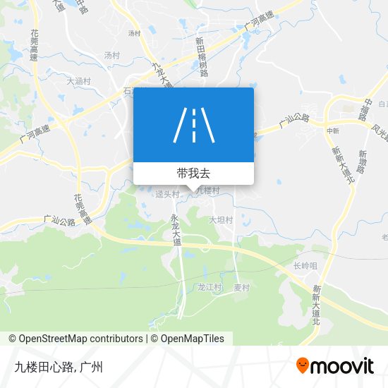 九楼田心路地图