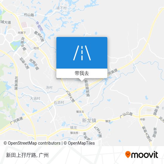 新田上孖厅路地图