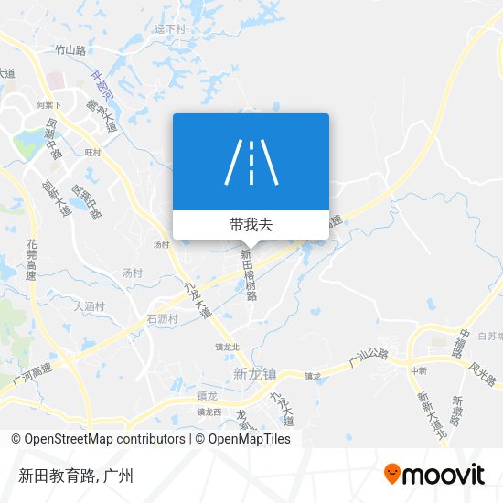 新田教育路地图