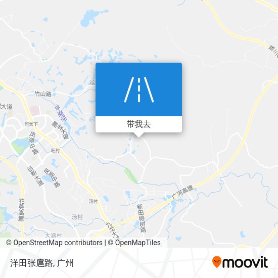 洋田张扈路地图
