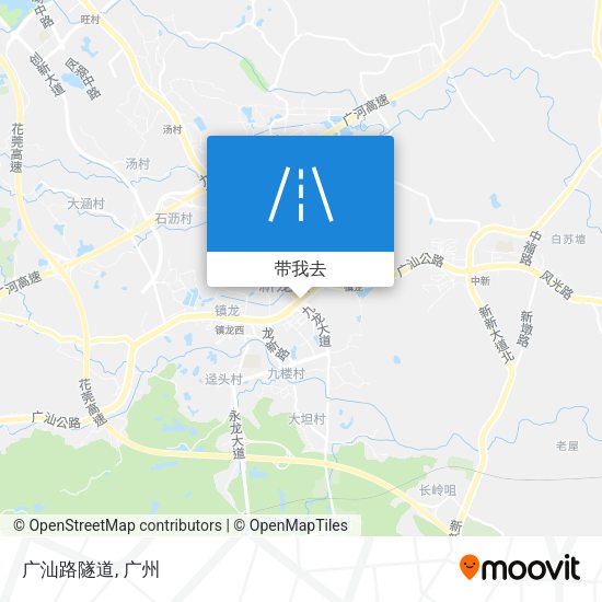 广汕路隧道地图