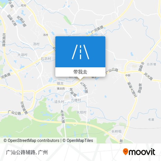 广汕公路辅路地图