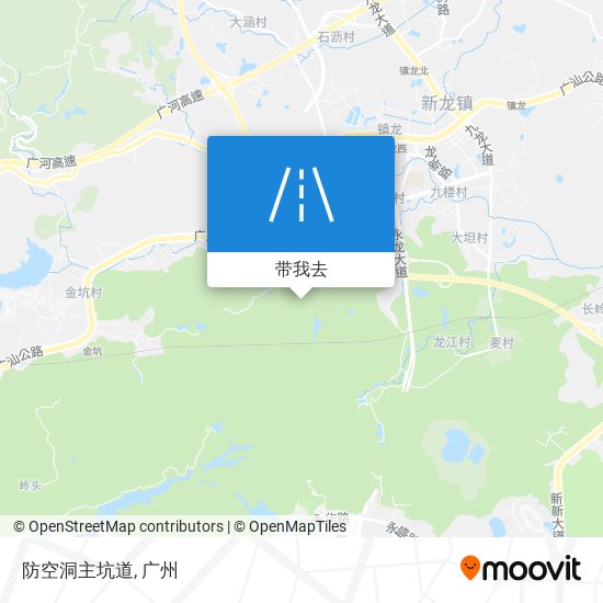 防空洞主坑道地图