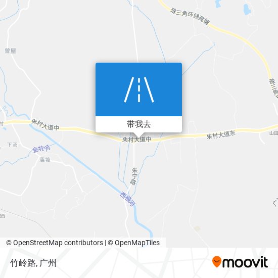 竹岭路地图