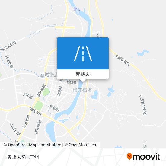 增城大桥地图