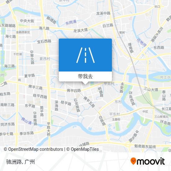 驰洲路地图
