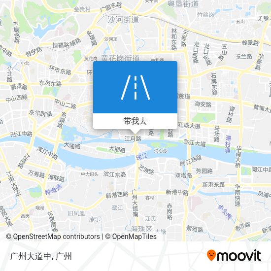 广州大道中地图