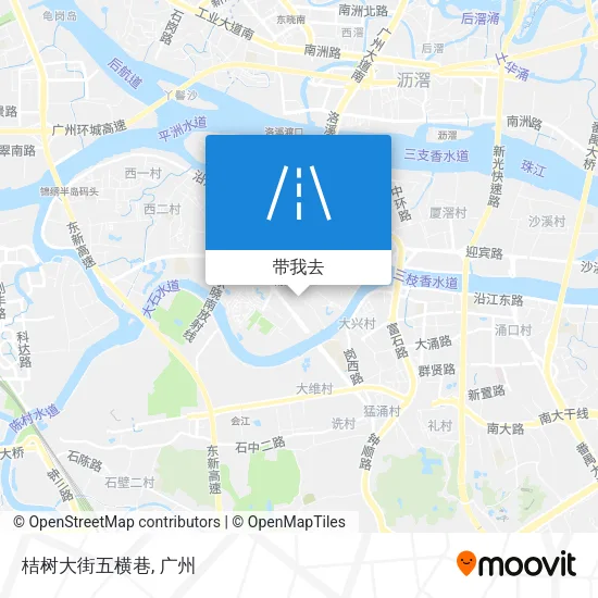 桔树大街五横巷地图
