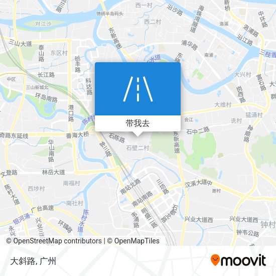 大斜路地图