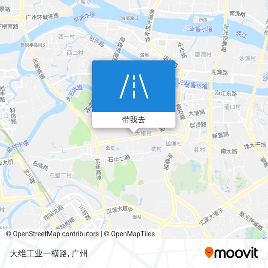 大维工业一横路地图