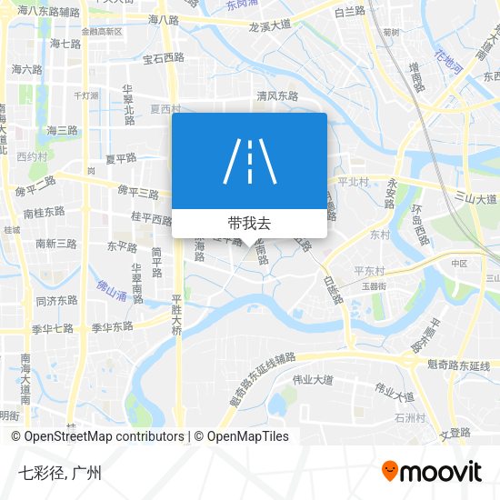 七彩径地图