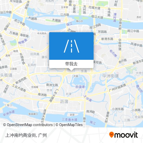 上冲南约商业街地图