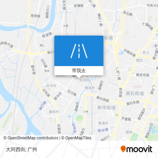 大冈西街地图