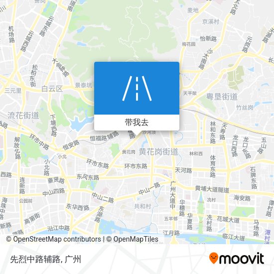 先烈中路辅路地图