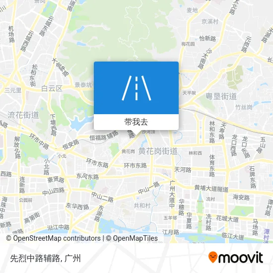先烈中路辅路地图