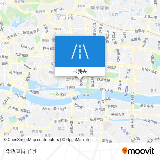 华政直街地图