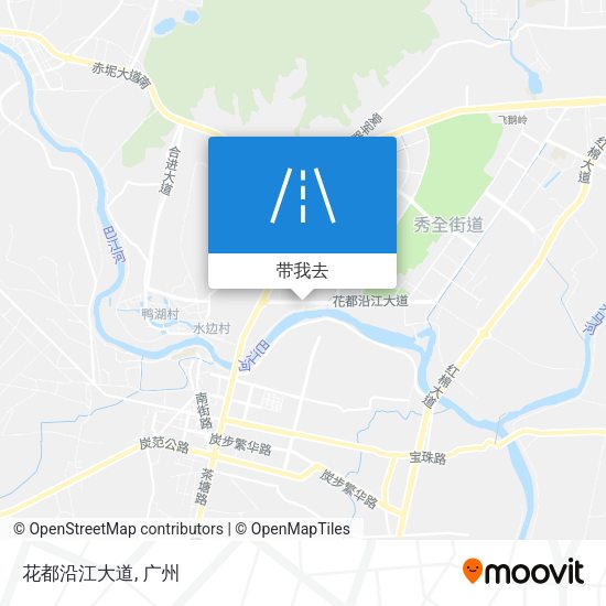 花都沿江大道地图