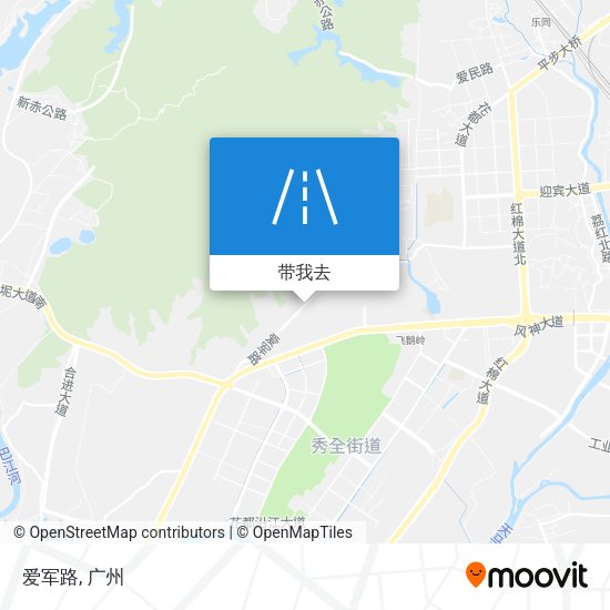 爱军路地图
