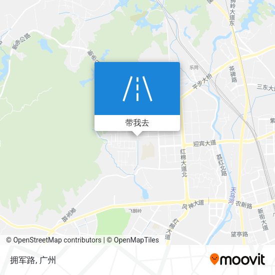 拥军路地图