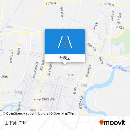 山下路地图