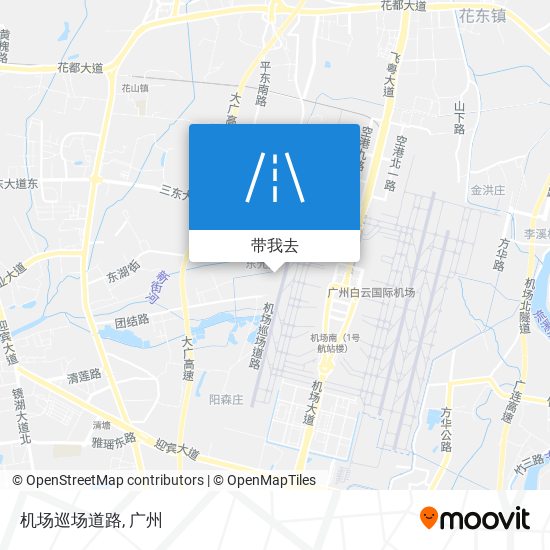 机场巡场道路地图