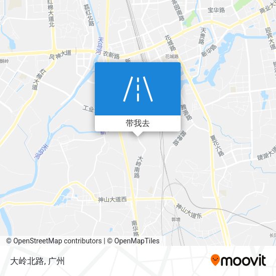 大岭北路地图