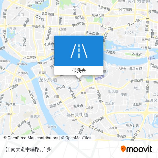 江南大道中辅路地图