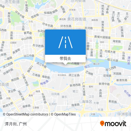潭月街地图