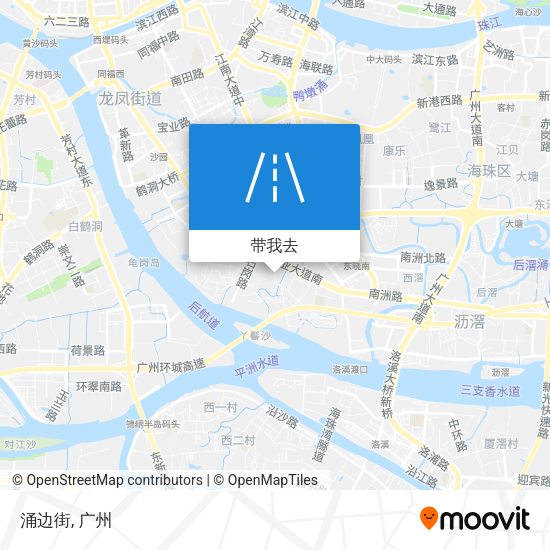 涌边街地图