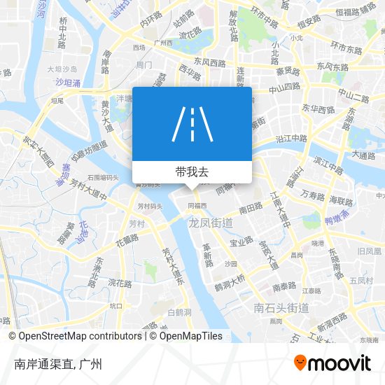 南岸通渠直地图
