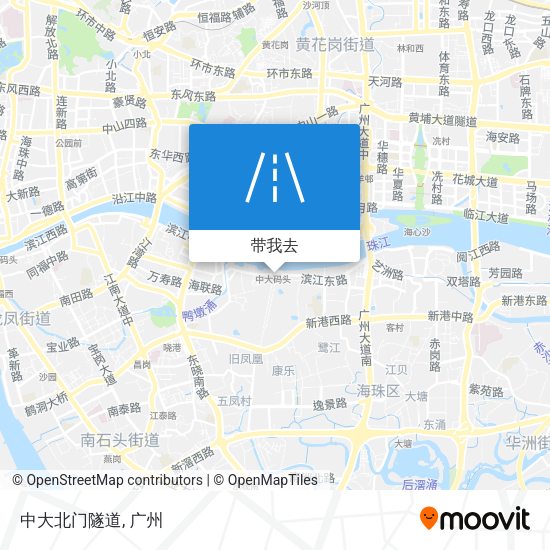 中大北门隧道地图