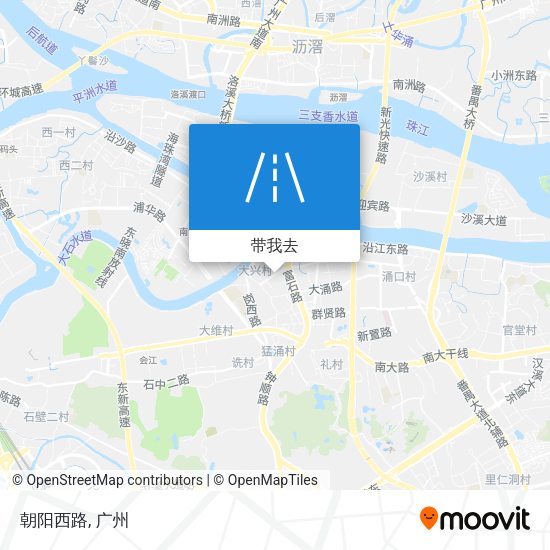 朝阳西路地图