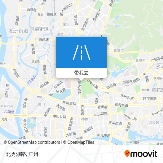 北秀湖路地图