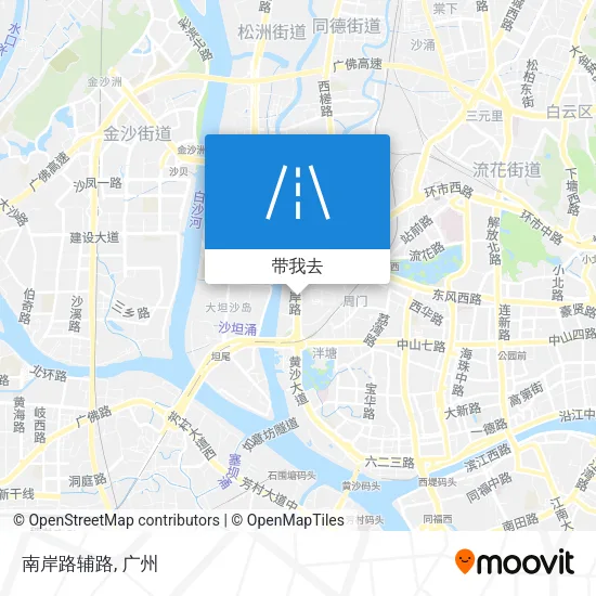 南岸路辅路地图