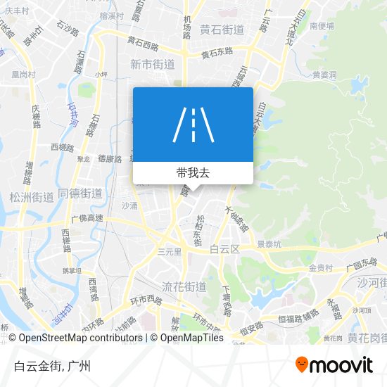 白云金街地图
