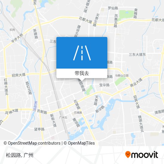 松园路地图