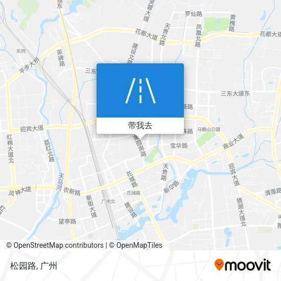 松园路地图