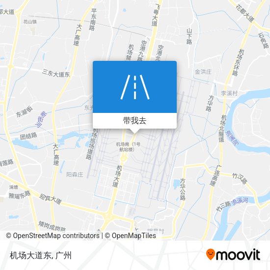 机场大道东地图