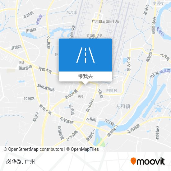 岗华路地图