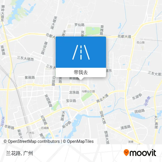 兰花路地图