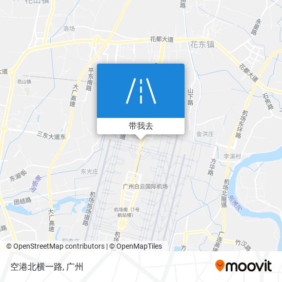 空港北横一路地图