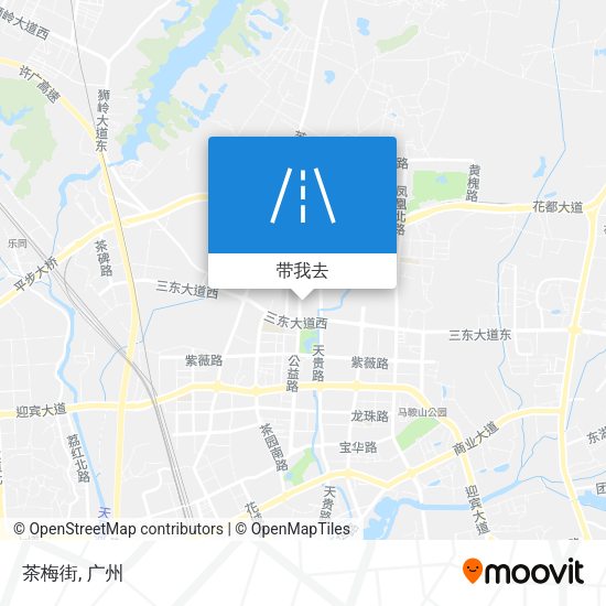 茶梅街地图
