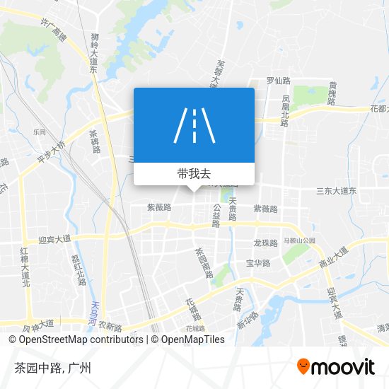 茶园中路地图