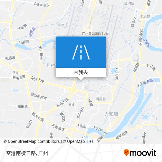 空港南横二路地图