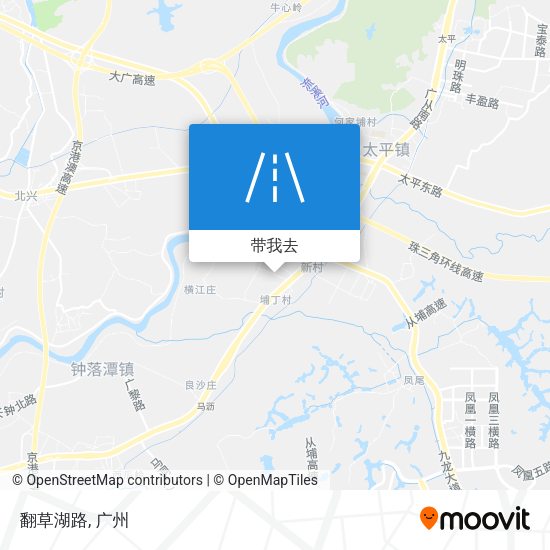 翻草湖路地图