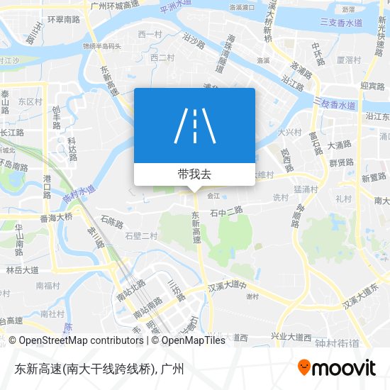 东新高速(南大干线跨线桥)地图