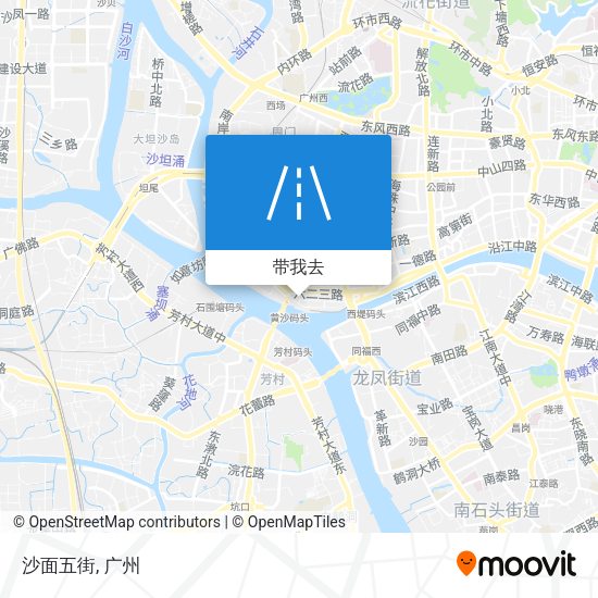 沙面五街地图