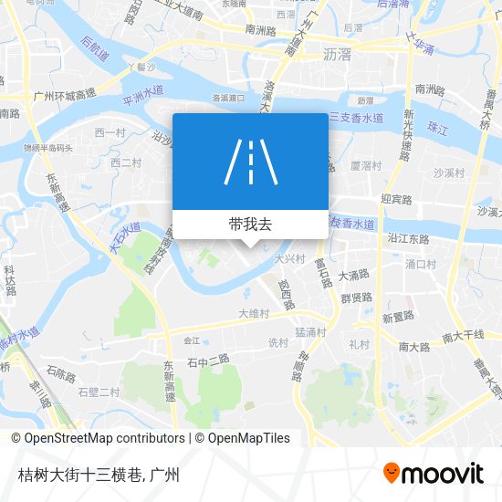 桔树大街十三横巷地图