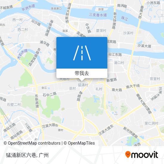 猛涌新区六巷地图